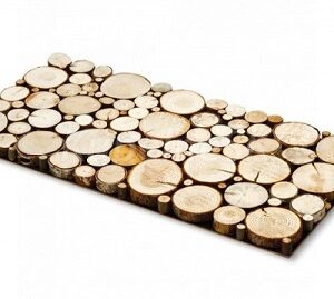 Houten Wandbekleding Schijfjes