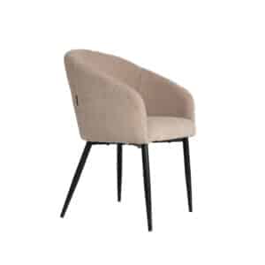 Eetkamerstoel Opaliet Beige Zijaanzicht