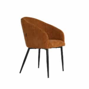 Eetkamerstoel Opaliet Terracotta Zijaanzicht